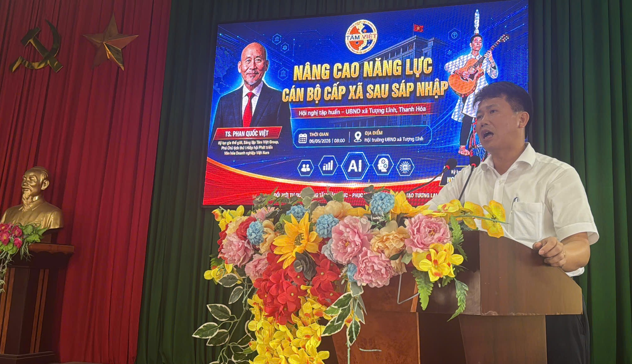 Đảng ủy x&atilde; Tường Lĩnh - N&acirc;ng cao năng lực c&aacute;n bộ cấp x&atilde; sau s&aacute;t nhập