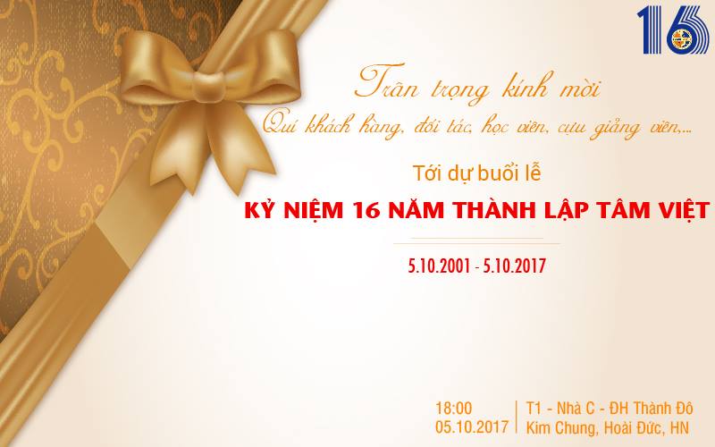 Sinh nhật TÂM VIỆT lần thứ 16